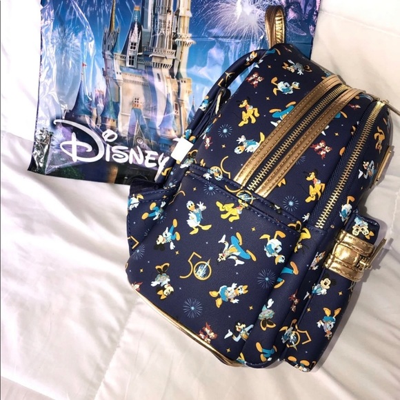WDW 50th Anniversary Loungefly Backpack - Picture 2 of 4